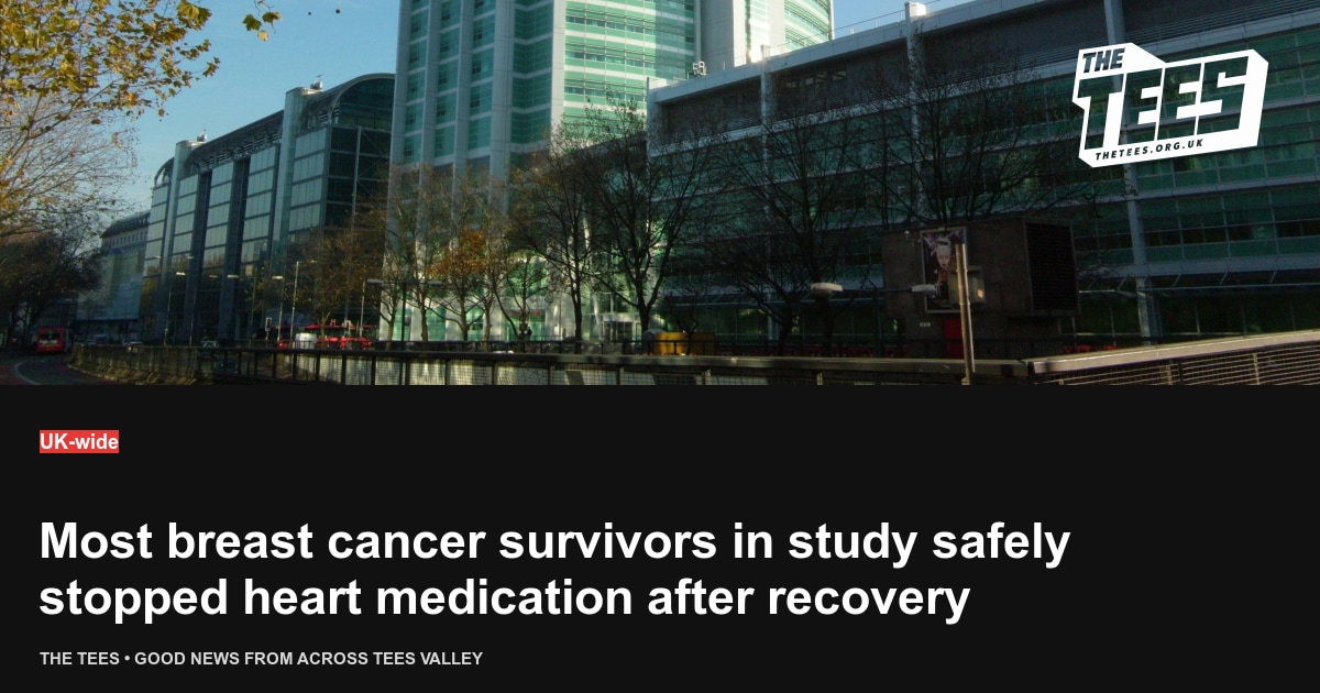 Social sharing card for Most breast cancer survivors in study safely stopped heart medication after recovery