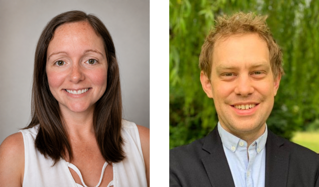 Social sharing card for Two Bristol researchers recognised for work improving NHS research and dementia diagnosis