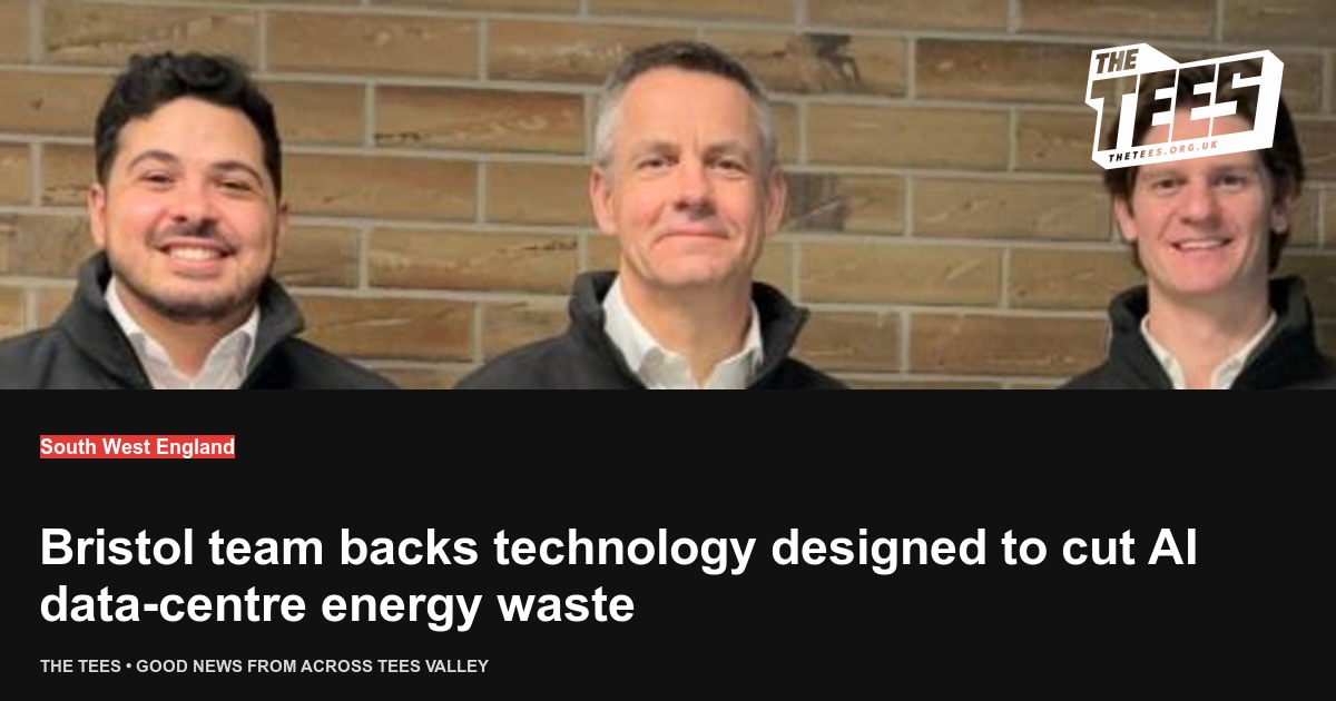 Social sharing card for Bristol team backs technology designed to cut AI data-centre energy waste