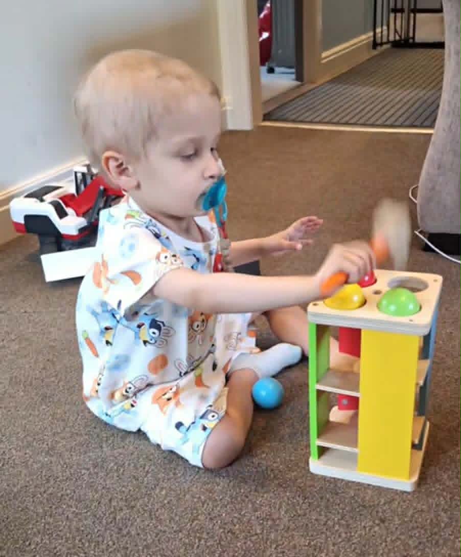 Social sharing card for Community support grows for toddler battling cancer
