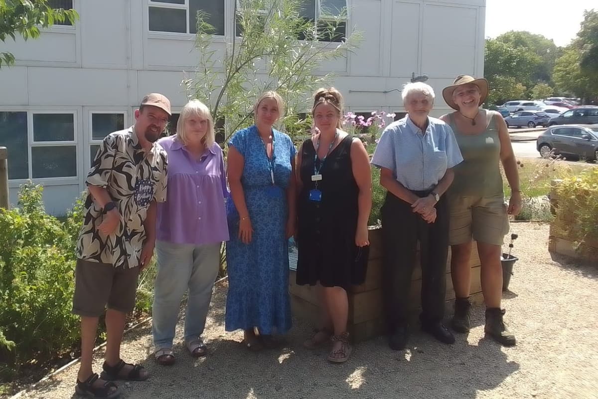 Social sharing card for Corby wellbeing garden gets two years of funding to keep people connected through every season