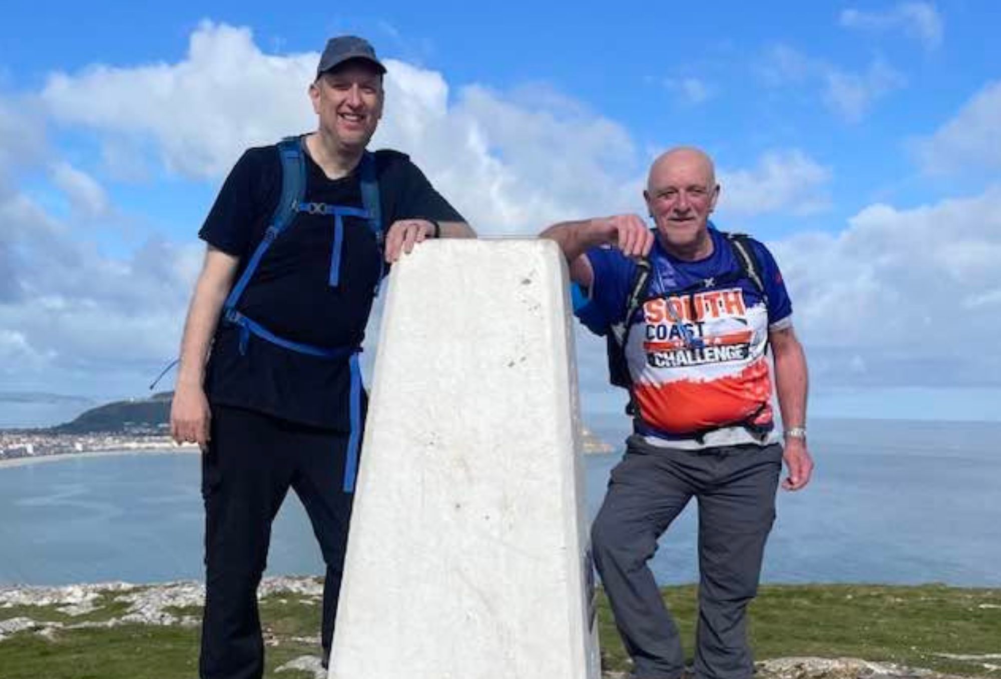 Social sharing card for Duo prepares for charity trek from Wrexham