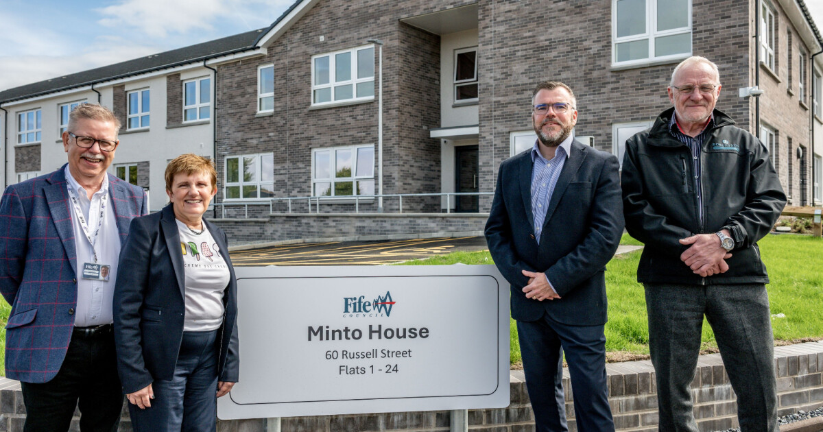 Social sharing card for Fife care home site converted into 44 affordable houses