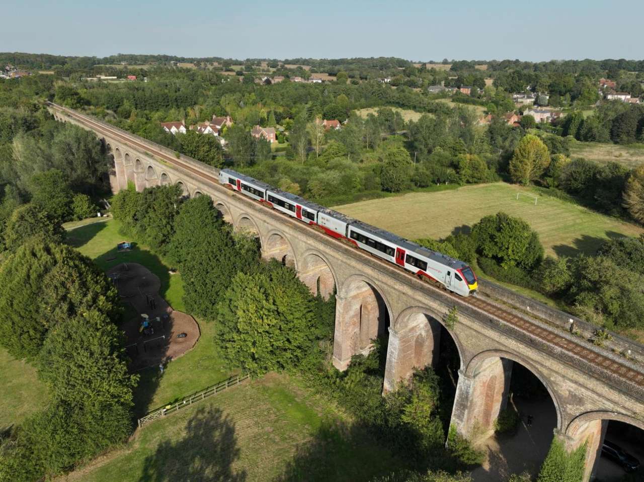 Social sharing card for Greater Anglia to fund 33 railway and community projects