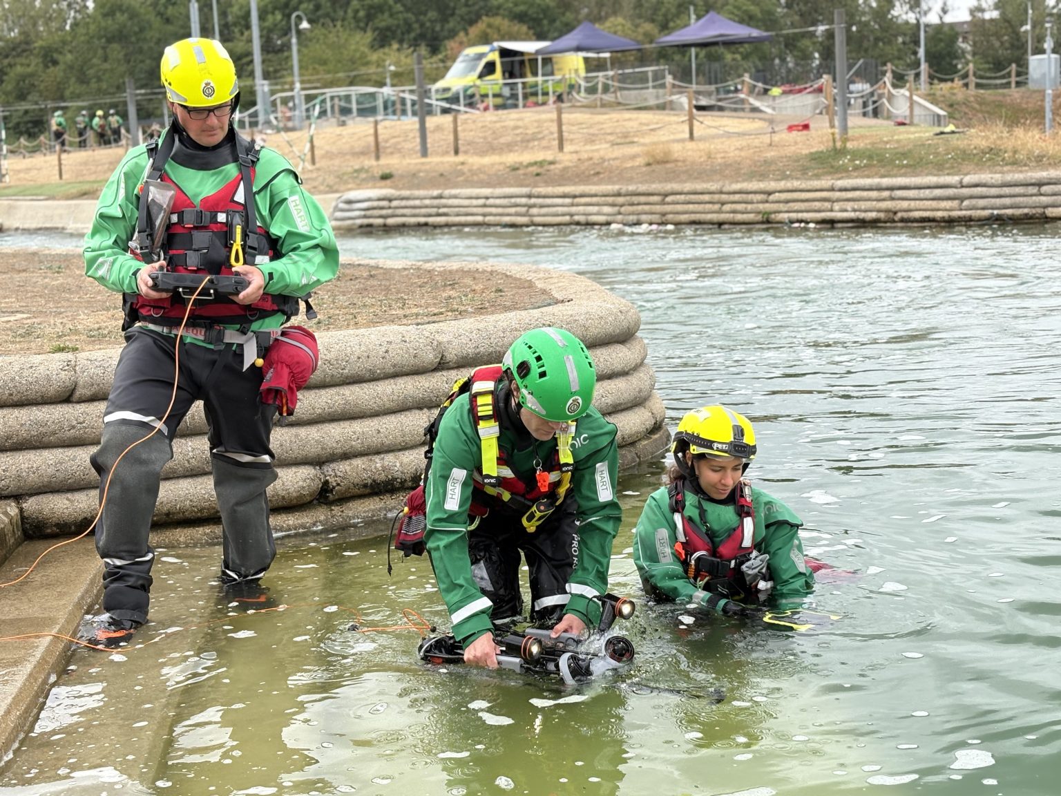 Social sharing card for London paramedics are getting underwater drones to help with drowning rescues