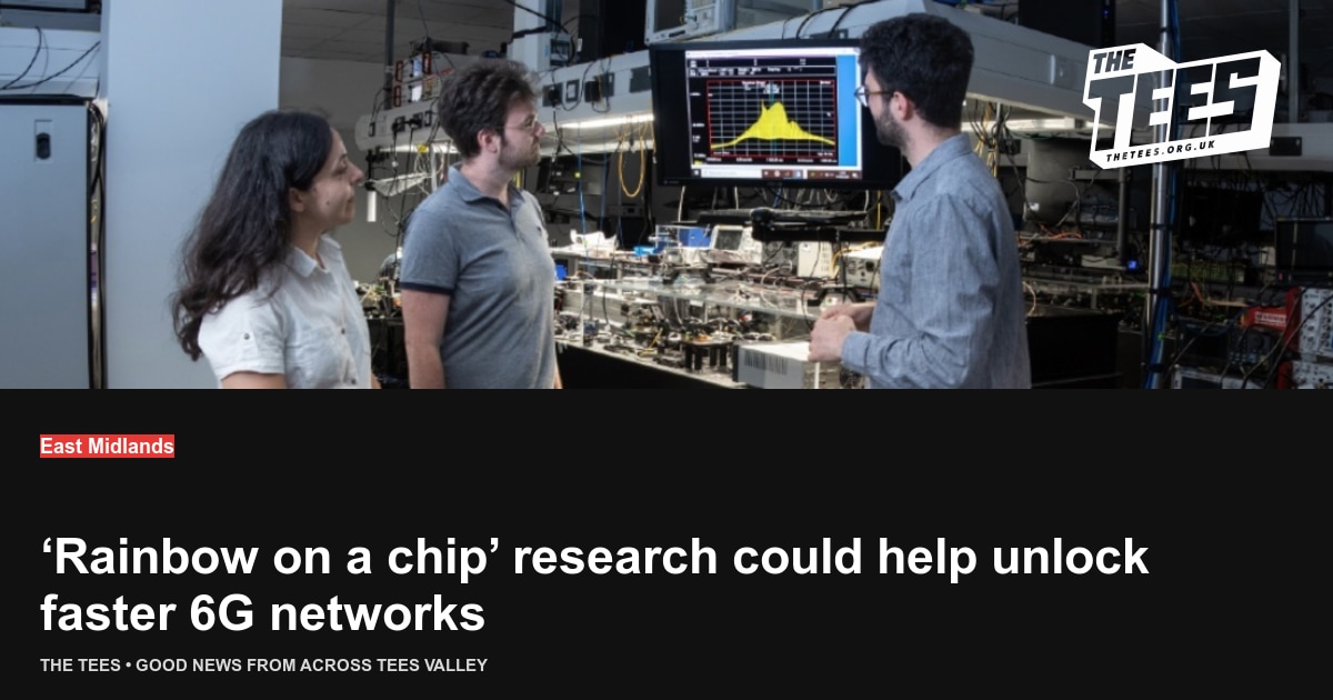 Social sharing card for ‘Rainbow on a chip’ research could help unlock faster 6G networks