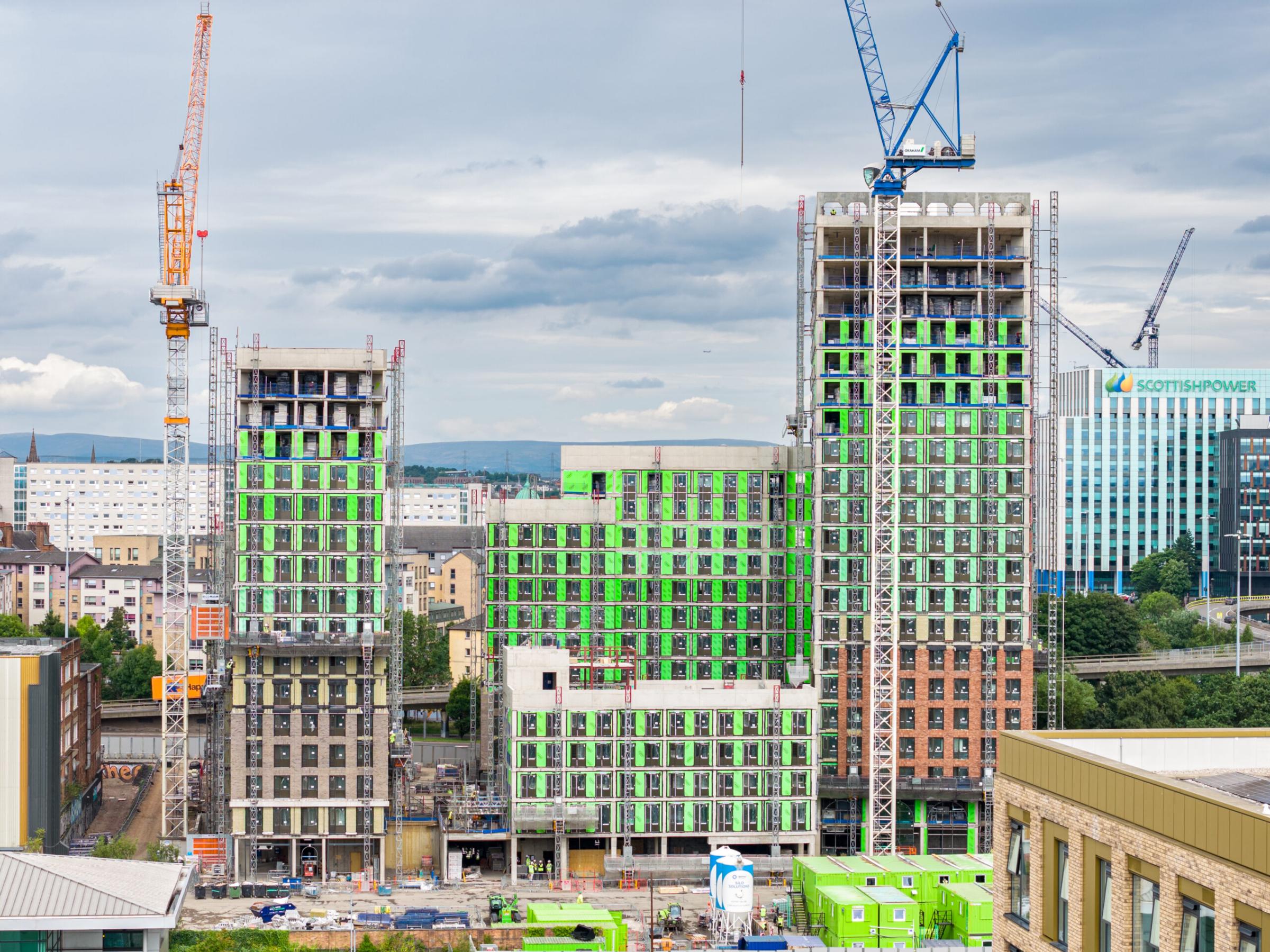Social sharing card for Major Glasgow student housing development hits milestone