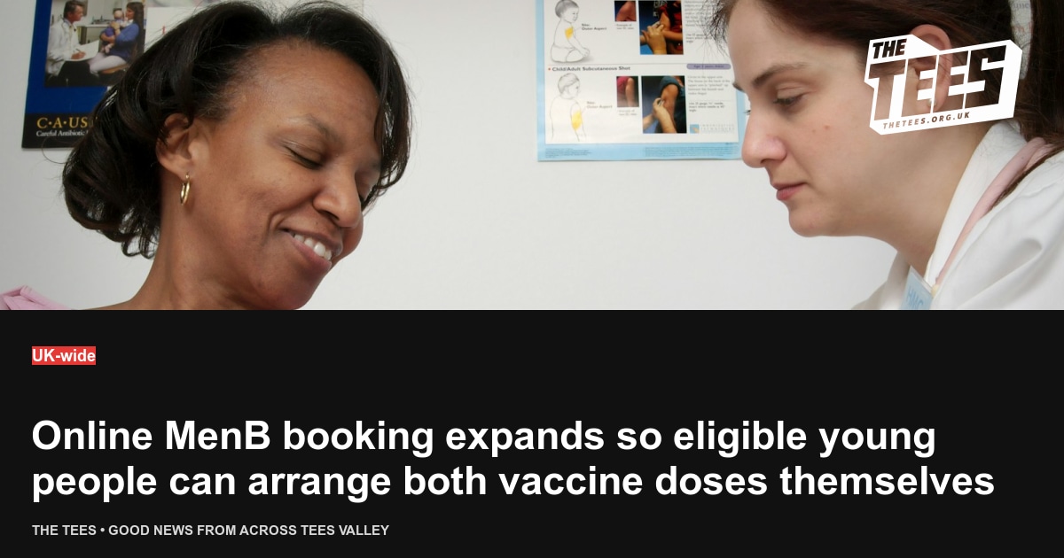Social sharing card for Online MenB booking expands so eligible young people can arrange both vaccine doses themselves