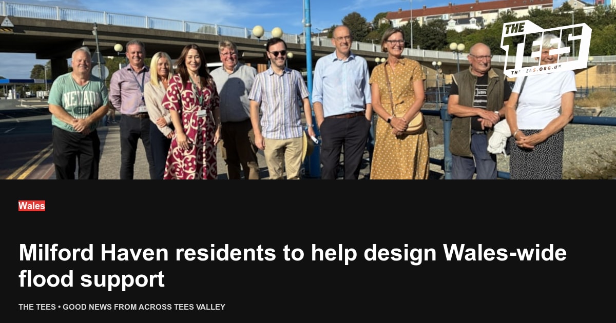 Social sharing card for Milford Haven residents to help design Wales-wide flood support