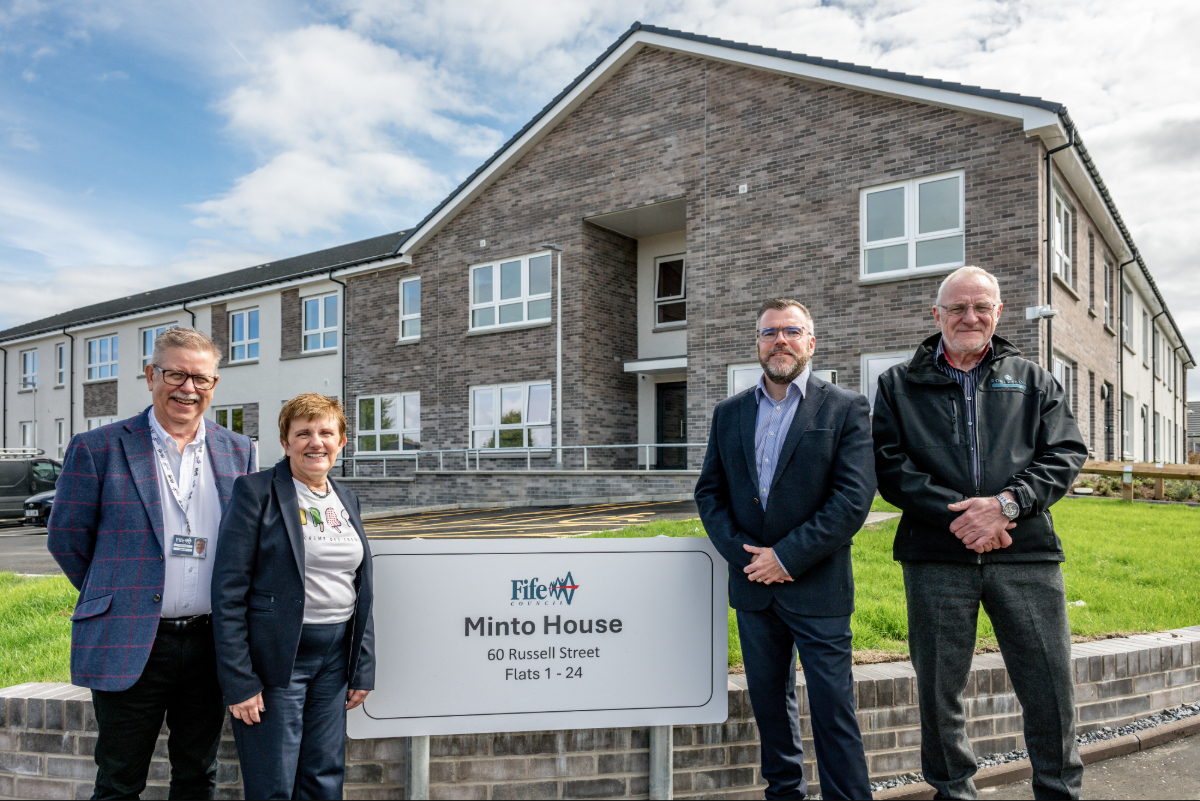 Social sharing card for New affordable homes open in Lochgelly