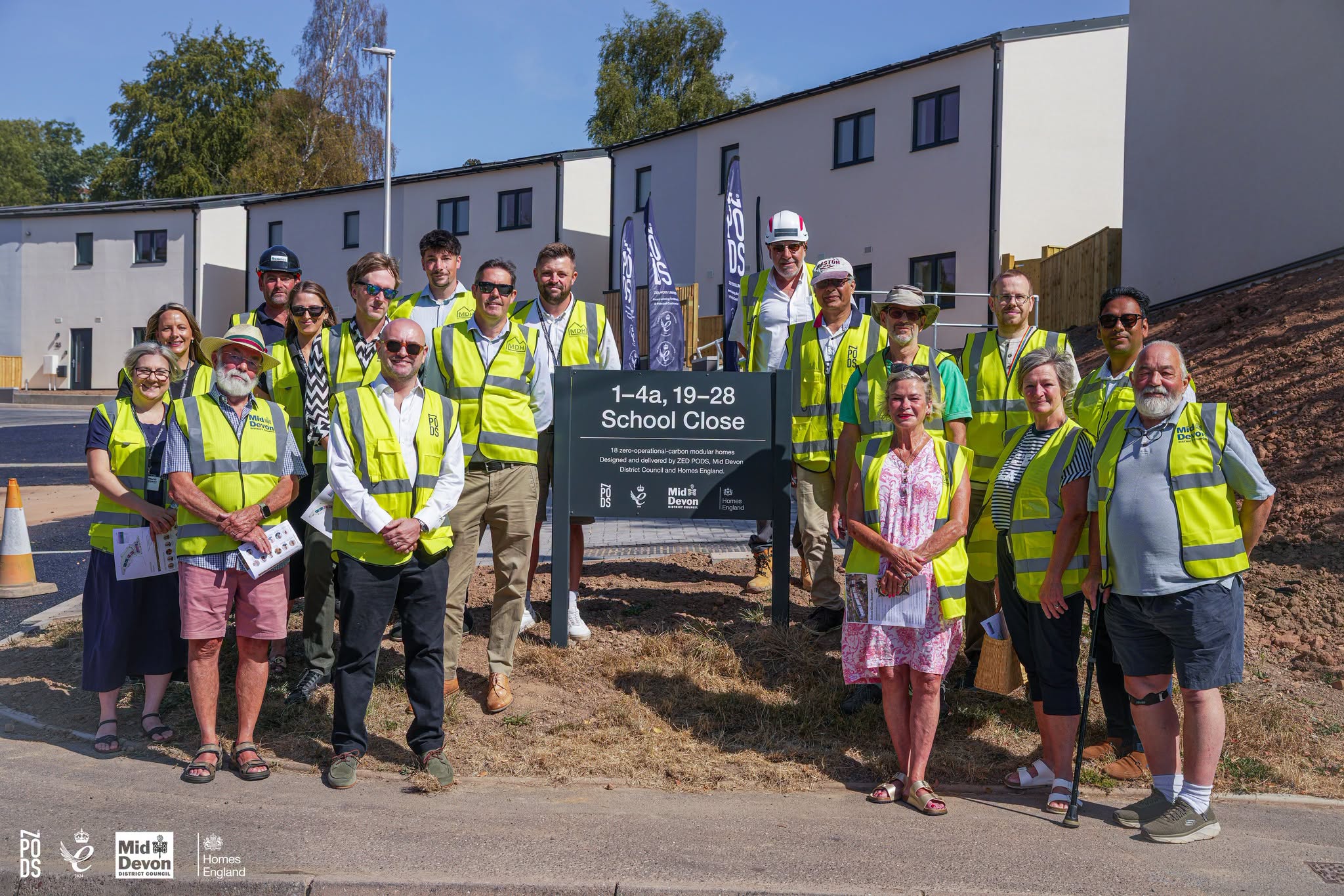 Social sharing card for New affordable homes unveiled in Bampton