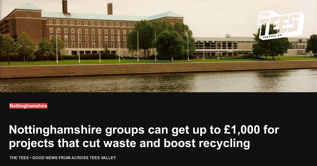 Social sharing card for Nottinghamshire groups can get up to £1,000 for projects that cut waste and boost recycling