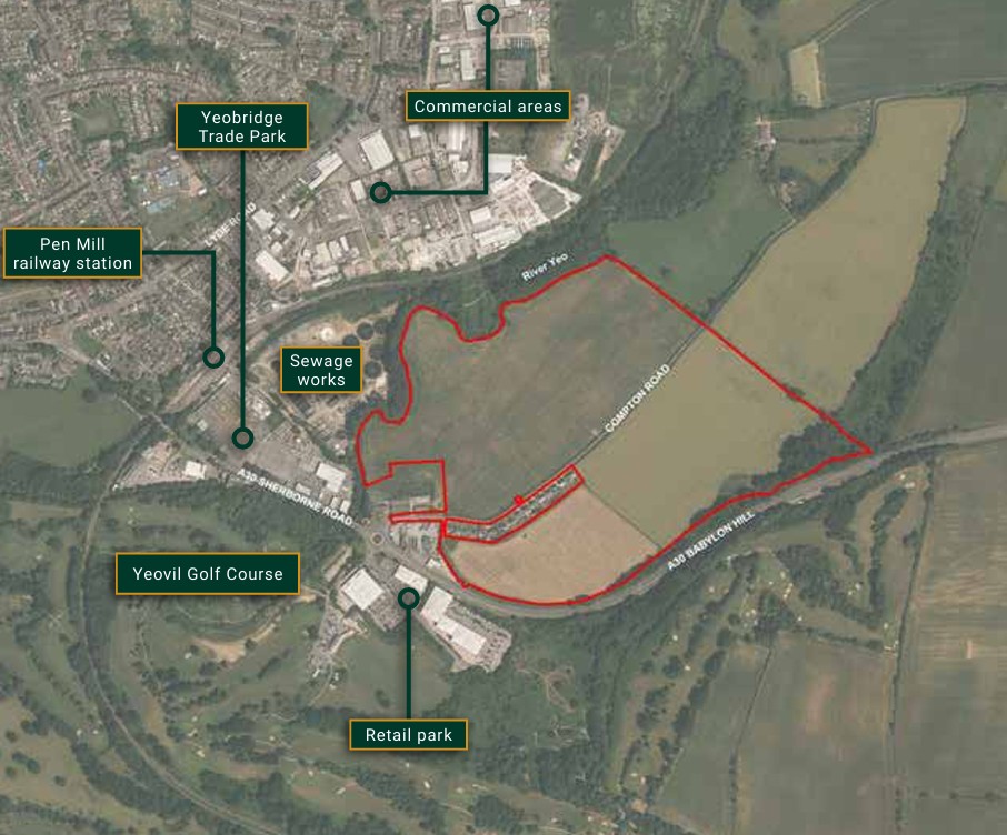 Social sharing card for Plans unveiled for major housing scheme near Sherborne