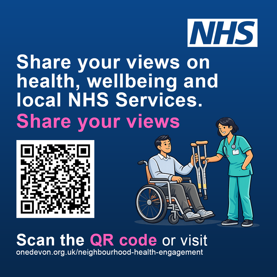 Social sharing card for Programme to help shape future health services across Devon