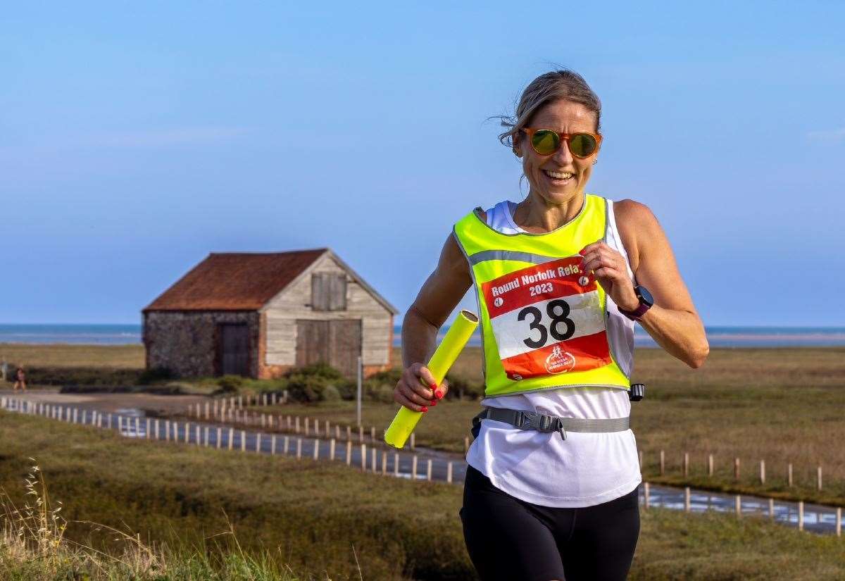 Social sharing card for Round Norfolk Relay runners aim to fund an entire air-ambulance lifesaving mission