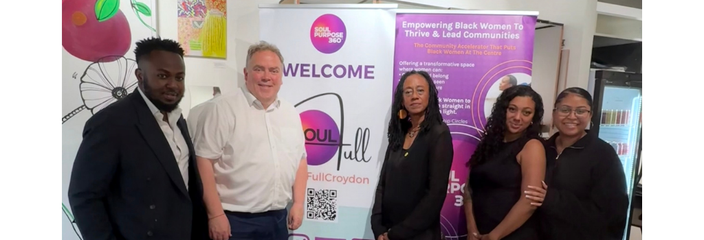Social sharing card for Community hub in Croydon combines affordable workspace, creativity and connection