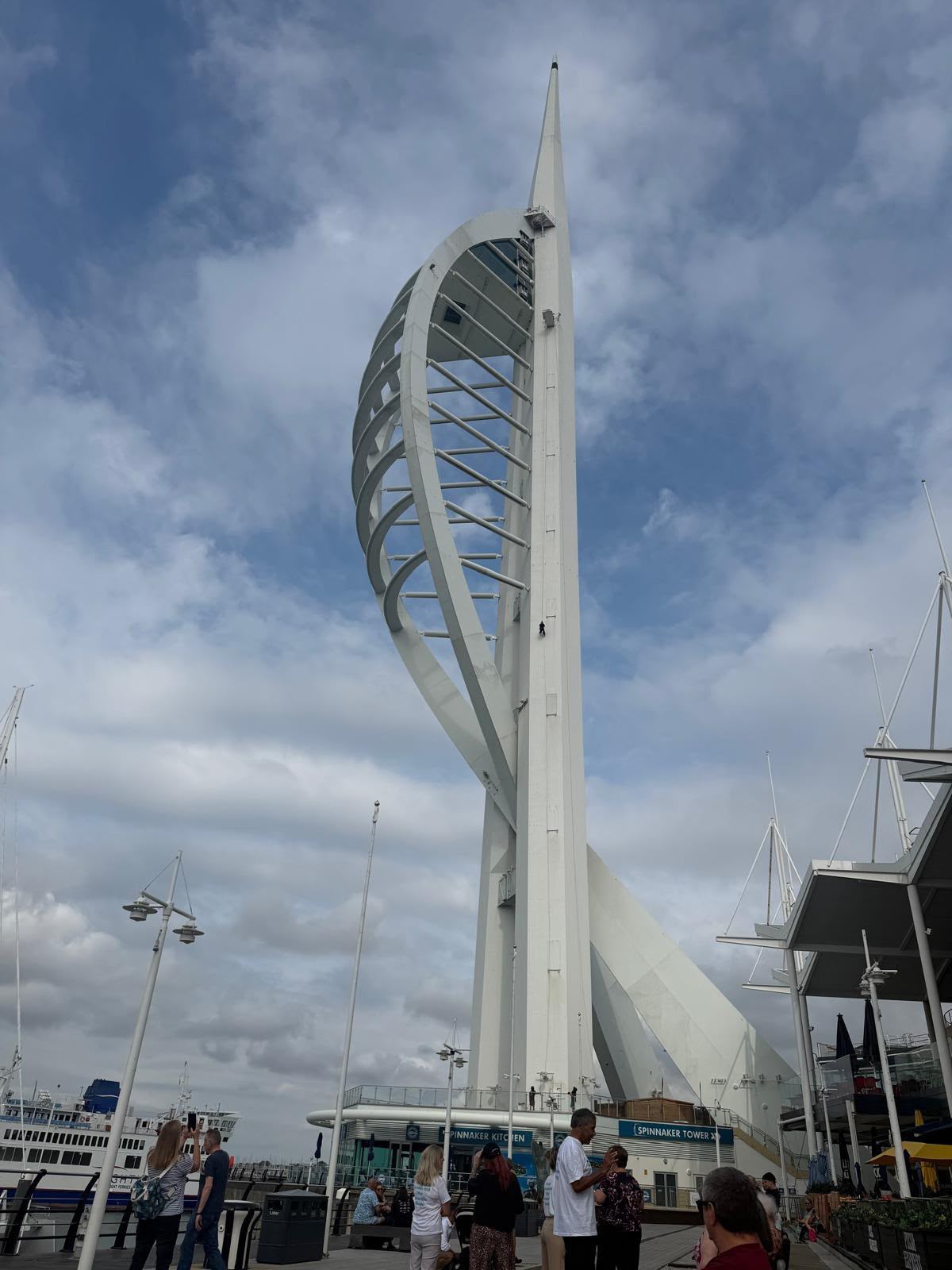 Social sharing card for Twenty fundraisers abseil 100 metres down Spinnaker Tower and raise more than £14,700