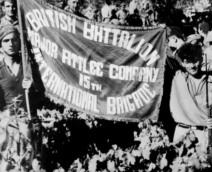 Social sharing card for Teesside tribute honours volunteers who fought in Spain
