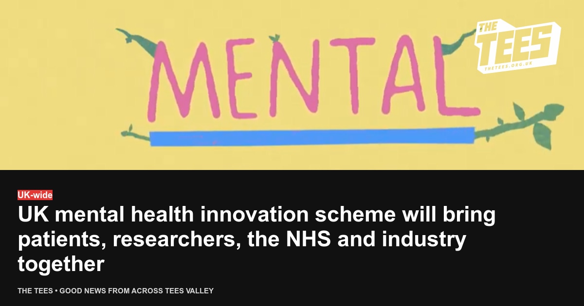 Social sharing card for UK mental health innovation scheme will bring patients, researchers, the NHS and industry together