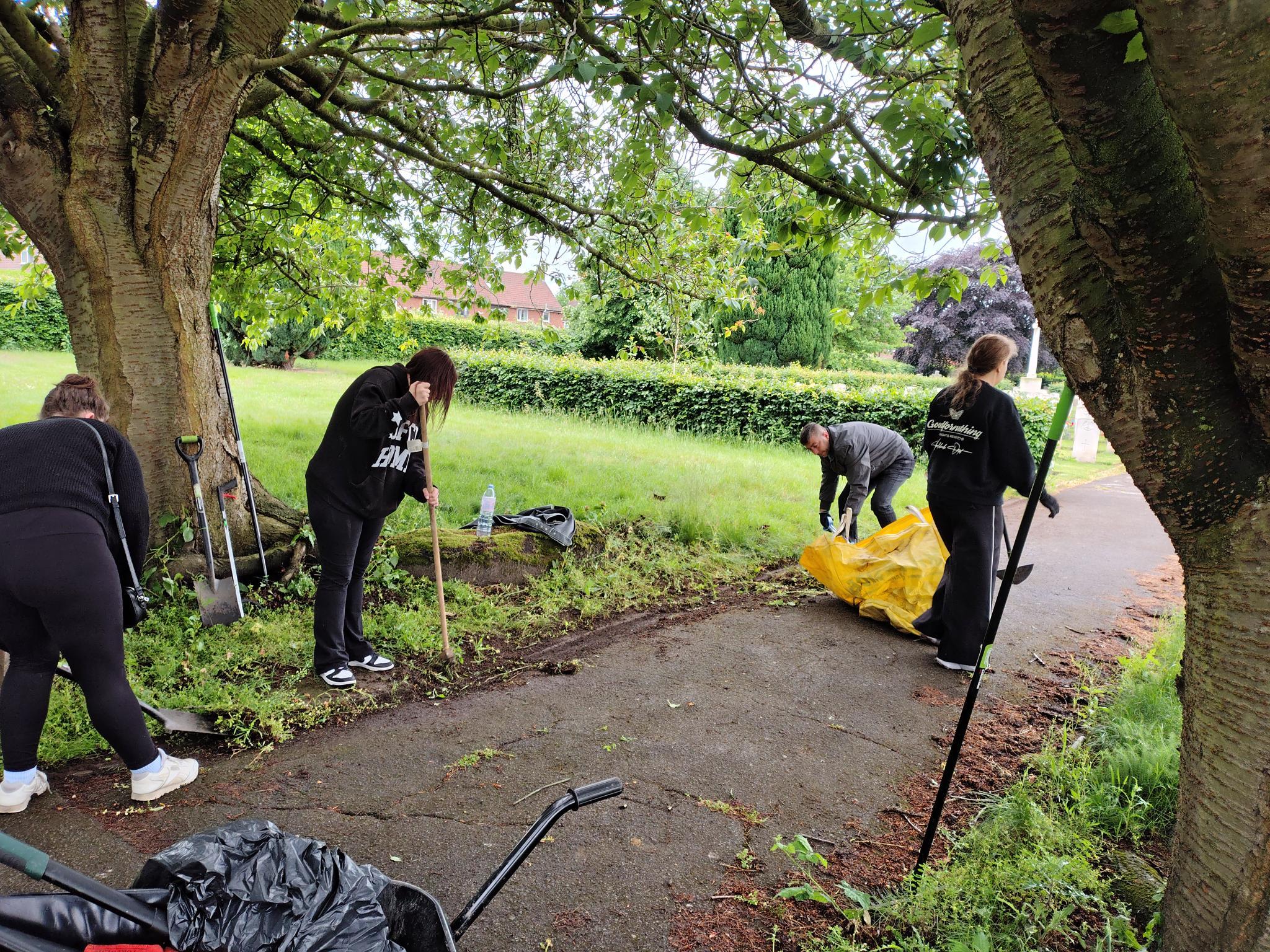 Social sharing card for Volunteers are steadily transforming Fulford Cemetery in York