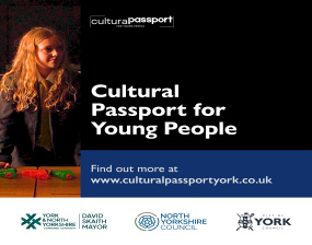 Social sharing card for New cultural passport will give young people free creative experiences across York and North Yorkshire